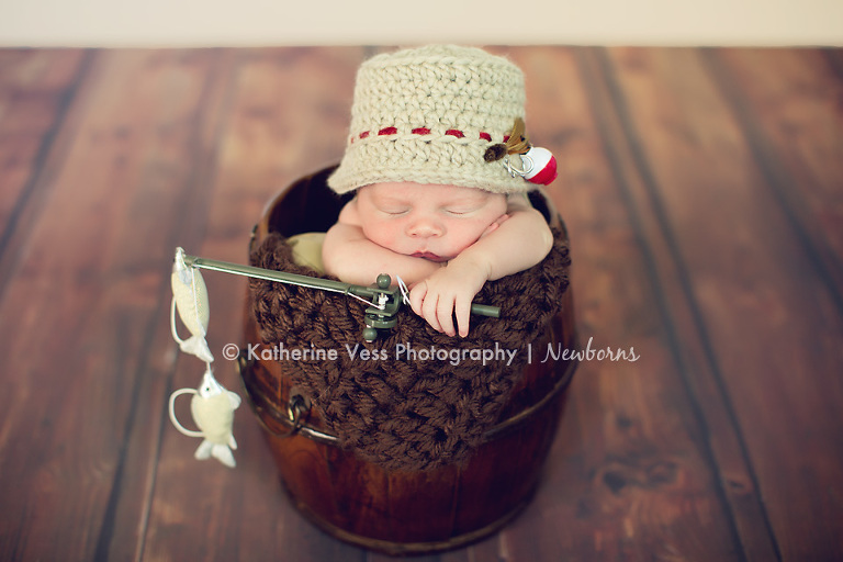 newborn baby fisherman