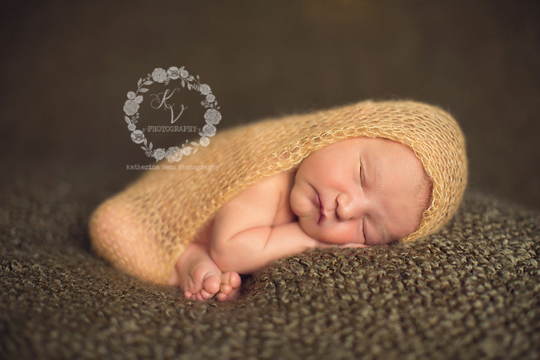 wrapped newborn