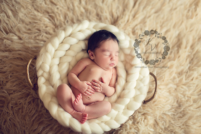 baby girl in basket