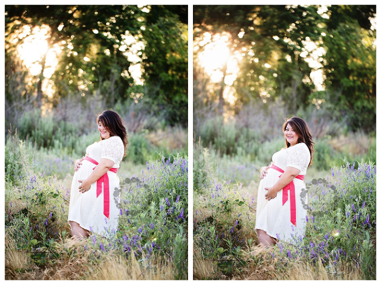 pretty outdoor maternity session