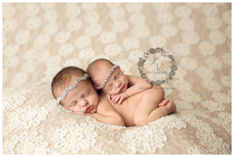 newborn twin pose